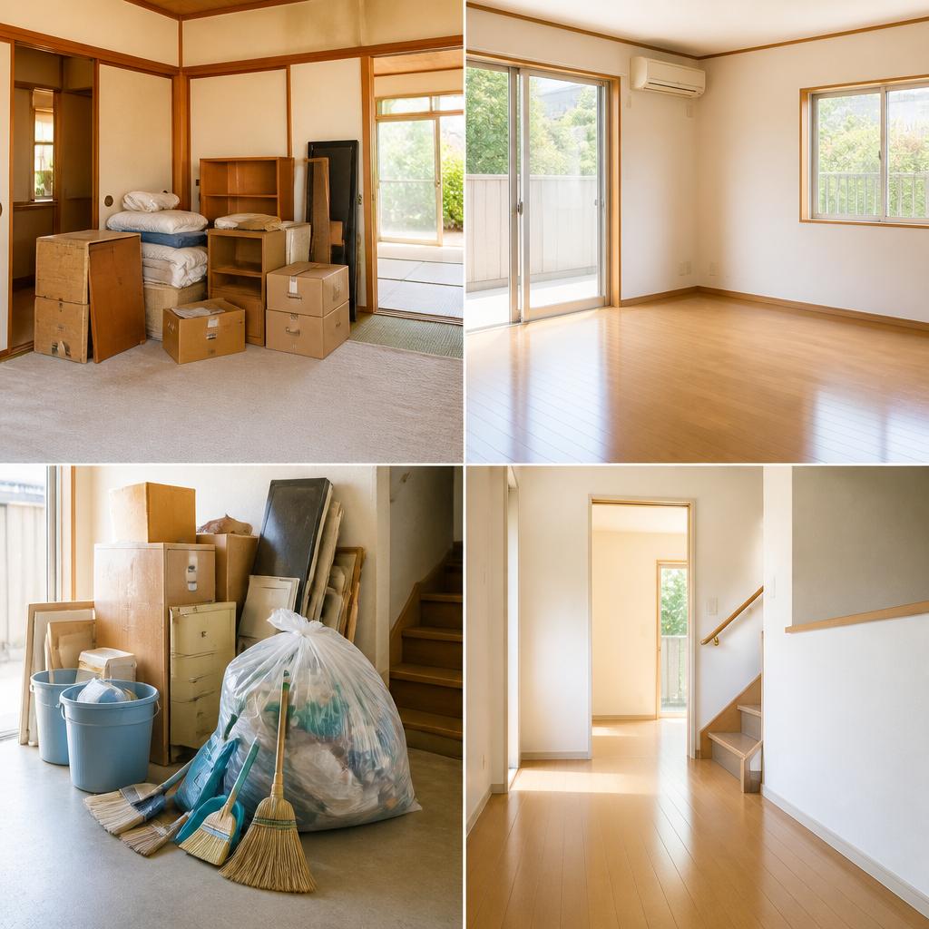 秋田市・大仙市・由利本荘市・潟上市で不用品の整理と清掃はお任せください！